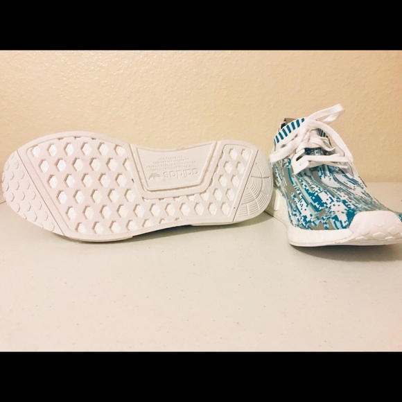 NWOT Adidas x SNS Datamosh Blue NMD R1 PK Men's - Picture 4 of 8